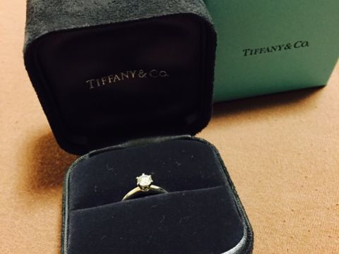 【ティファニー(Tiffany & Co.)の口コミ】 彼が、サプライズで用意してくれていました。1度、ノリで指輪見に行こうと…