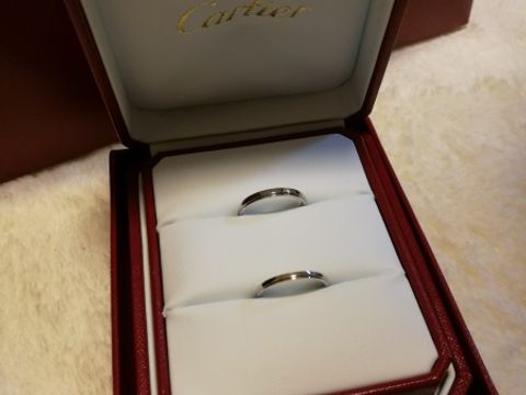 【カルティエ(Cartier)の口コミ】 結婚指輪は常にはめている、ずっと長くつけているものなので、サンプルで…