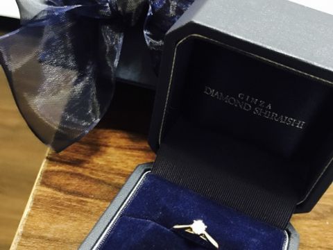 【銀座ダイヤモンドシライシの口コミ】 婚約指輪は、日常も結婚指輪と合わせて付けていたいので、合わせやすいも…