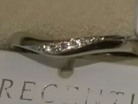 【TRECENTI(トレセンテ)の口コミ】 メレダイヤが派手でない程度に組み込まれており、柔らかなフォルムが女性…