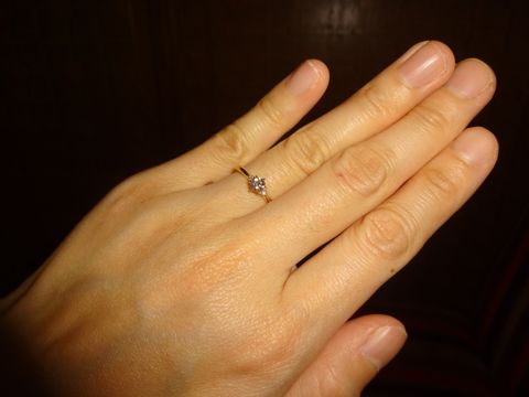 【LUCIE(ルシエ)の口コミ】 元々は婚約指輪の定番というような一粒ダイヤの指輪が欲しいと思っていた…