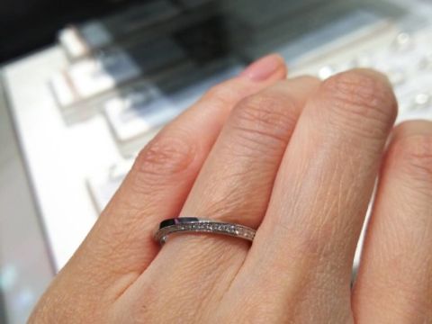 【アイプリモ(I-PRIMO)の口コミ】 プシュケーとルキナを試着しました。
プシュケーは斜めにメレダイヤが入っ…