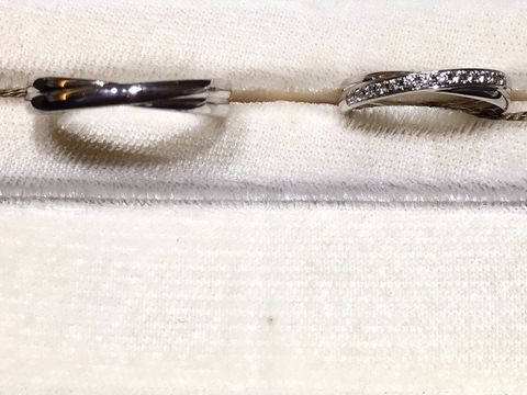 【DIYARTH(ディヤース)の口コミ】 プラチナとゴールドのクロスさせたデザインでシンプルながらも付けてみる…