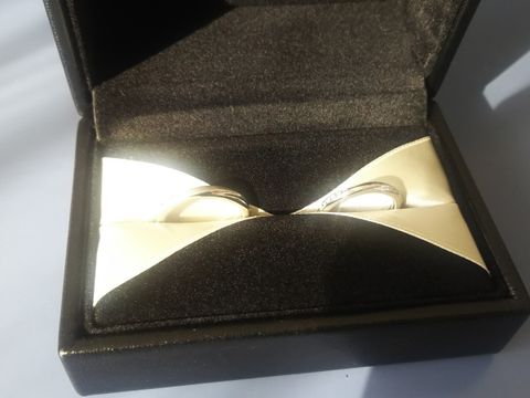 【エクセルコダイヤモンド(EXELCO DIAMOND)の口コミ】 小さい頃から大好きなリボンのモチーフだったので、これにしたい！と思っ…