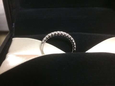 【エクセルコダイヤモンド(EXELCO DIAMOND)の口コミ】 ダイヤモンドの綺麗さが気に入ってこちらのハーフエタニティに決めました…