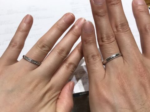 【YUKIZAKI BRIDAL(ユキザキブライダル)の口コミ】 
彼がミルウチで探していて、私はハーフエタニティが希望でした。
今まで…