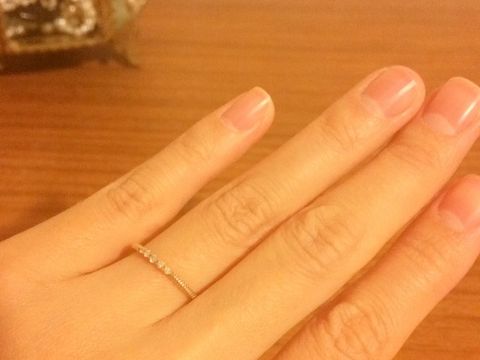 【NOJESS(ノジェス)の口コミ】 婚約指輪として購入致しました。まだ結婚指輪は購入していなかったのです…