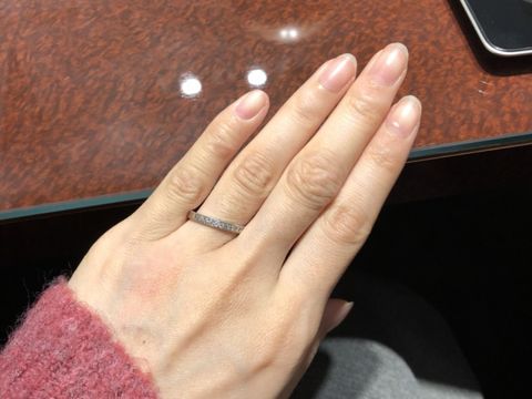 【JEWELRY  KAMATA(ジュエリーかまた)の口コミ】 マリッジリングを探しに本宮店にお邪魔しました。たくさんの品揃えでどれ…