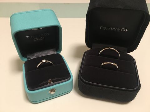 【ティファニー(Tiffany & Co.)の口コミ】 エンゲージリングをティファニーハーモニーにしたので、マリッジリングも…