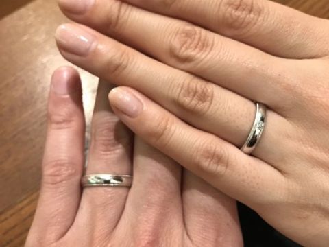 【TRECENTI(トレセンテ)の口コミ】 ミル打ちが上品できれいでした。プラチナをたっぷり使っている重厚感も、…