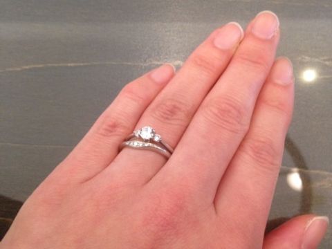 【JEWELRY  KAMATA(ジュエリーかまた)の口コミ】 マリッジリングの試着をしてきました！
婚約指輪はサプライズでプレゼント…