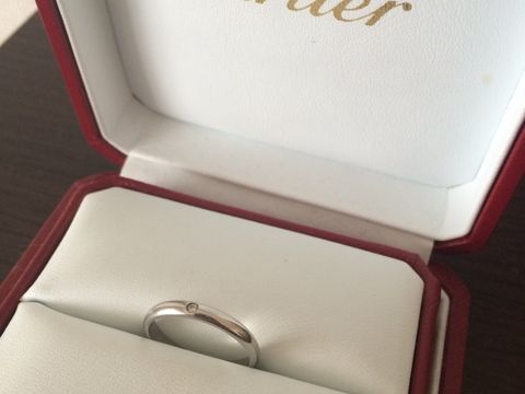 【カルティエ(Cartier)の口コミ】 毎日つけていられるデザインで、違和感なくはめられるもの。エンゲージリ…