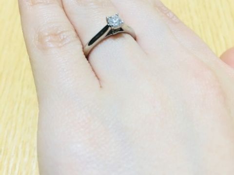 【カルティエ(Cartier)の口コミ】 大きすぎず小さすぎない丁度いいサイズのダイヤが、普段お出かけの際など…