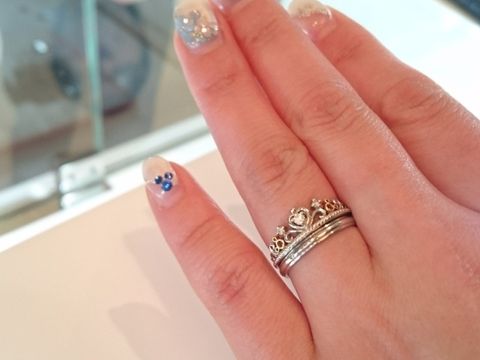 【ディズニー(Disney)の口コミ】 もともとはシンプルなエンゲージリングですが、お呼ばれなどでお出かけす…