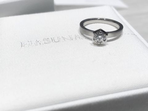 【HASUNA(ハスナ)の口コミ】 婚約の時にエンゲージリングを作らなかったのですが、やっぱり欲しいな&he…