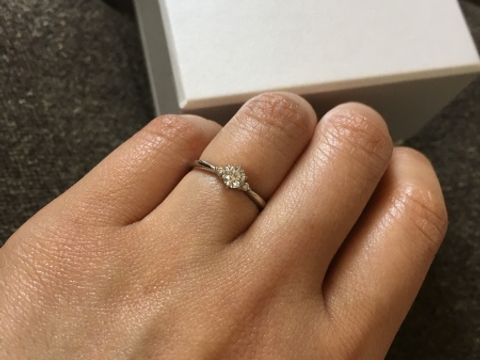 【LUCIE(ルシエ)の口コミ】 ネットで指輪を探している時からいいなと思っていましたが、実際に店頭で…