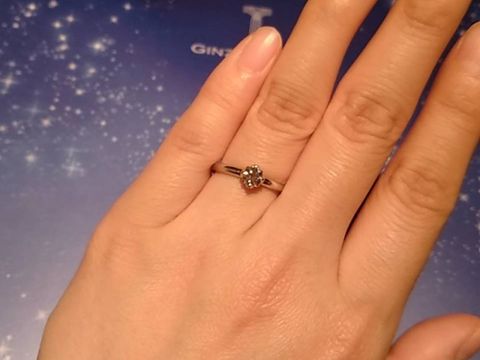 【ギンザタナカブライダル(GINZA TANAKA BRIDAL)の口コミ】 個人的な好みですが、華奢な指輪が好きなので、プレシューズは少し幅が太…