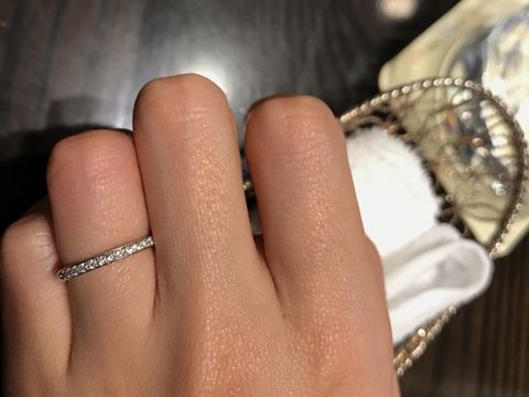 【ケイウノ ブライダル(K.UNO BRIDAL)の口コミ】 ハーフエタニティリングを探して色々なブランドを回りましたが、ケイウノ…