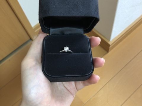 【ティファニー(Tiffany & Co.)の口コミ】 小さい頃からティファニーは憧れのブランドで婚約指輪は絶対ティファニー…