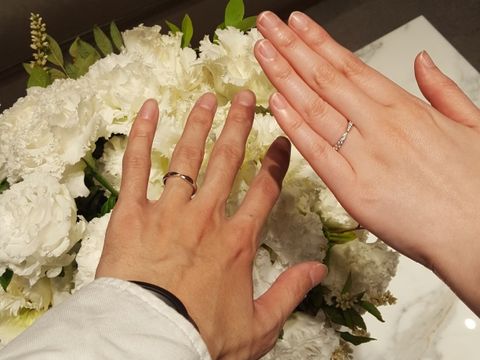 【ティファニー(Tiffany & Co.)の口コミ】 ネットでデザインが可愛いと思っていました♡指がきれいに見えて、メレダイ…