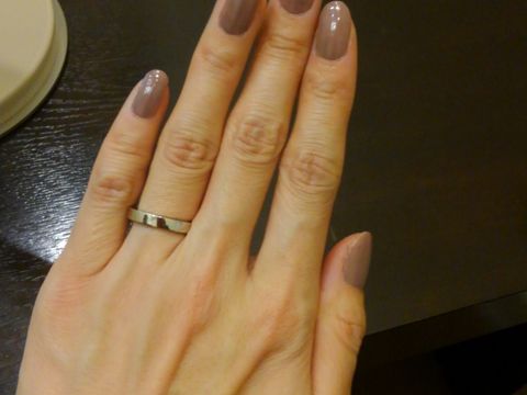 【ブルガリ(BVLGARI)の口コミ】 角ばっていて厚みもそこそこあるので、ごつい手でも負けません。男性も着…