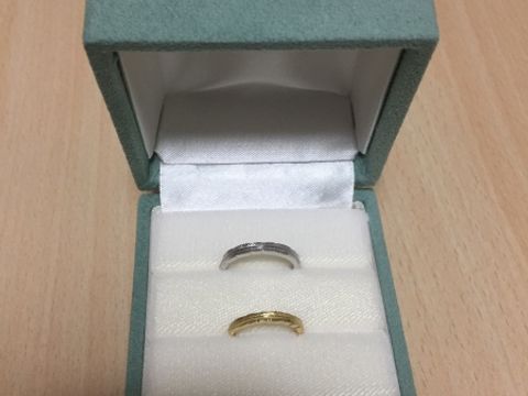 【NOVARESE Prima(ノバレーゼ プリマ)の口コミ】 カジュアルな結婚指輪探しており、デザインが可愛く、主人が一目惚れして…