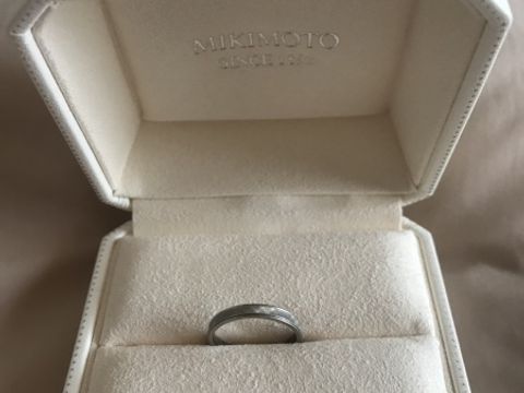 【MIKIMOTO(ミキモト)の口コミ】 婚約指輪をこちらで購入し、大変満足したので結婚指輪も購入することにし…