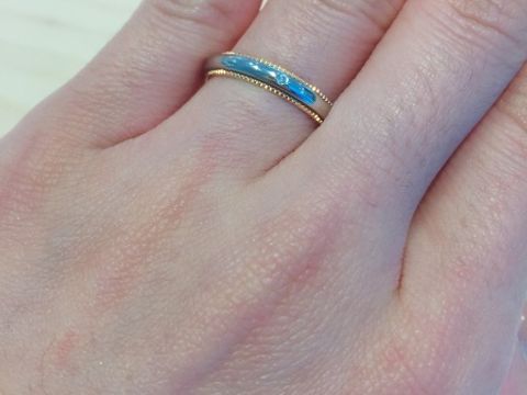 【【閉業】フラー・ジャコー(FURRER-JACOT)の口コミ】 コンビの指輪を探していたところ、店頭で紹介してくれたこの指輪に一目惚…