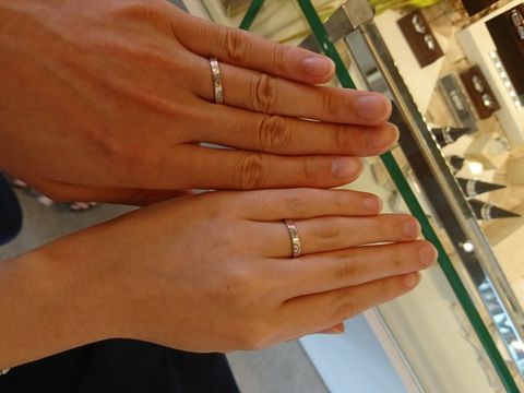【JEWELRY  KAMATA(ジュエリーかまた)の口コミ】 2つの指輪を合わせると両家の家紋になる指輪です。細かいところまで作業が…