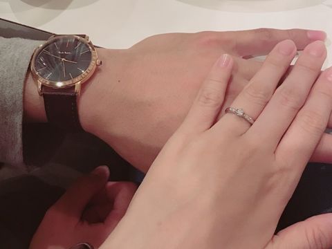 【アイプリモ(I-PRIMO)の口コミ】 元々大きなダイヤより小さめが良い。けど輝きは最上級でストレートタイプ…