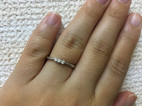 【銀座ダイヤモンドシライシの口コミ】 ダイヤ付きの指輪が希望で他のブランドのエタニティリングと最後まで悩ん…