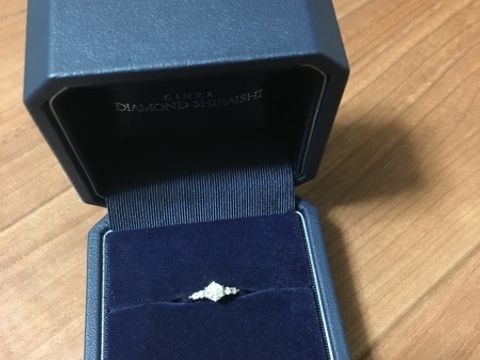 【銀座ダイヤモンドシライシの口コミ】 普段も付けたかったので、デザインが大人しすぎず、派手すぎずとても指に…