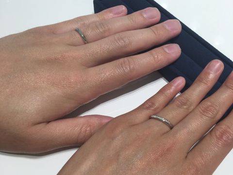 【4℃ BRIDAL(ヨンドシーブライダル)の口コミ】 すごくつけ心地がよかったです。360&deg;の曲線美ということで、どこから…