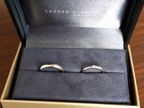【ラザール ダイヤモンド(LAZARE DIAMOND)の口コミ】 婚約指輪をラザールさんで作ってもらって、とても気に入ったので、結婚指…