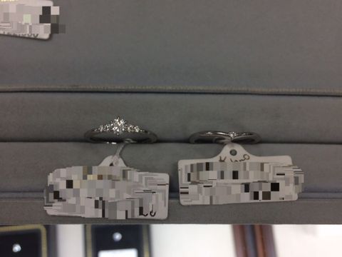 【ケイウノ ブライダル(K.UNO BRIDAL)の口コミ】 エンゲージリングと、マリッジリングの重ねづけがしたかったので、合わせ…