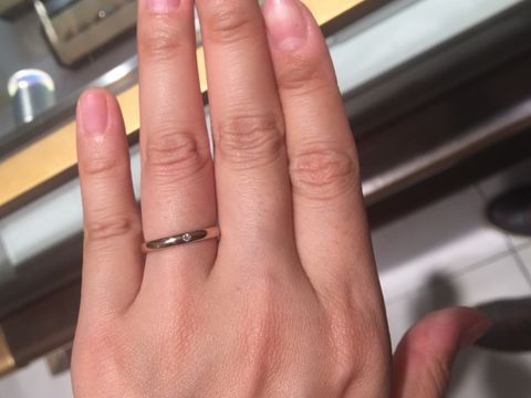 【SIENAROSE(シエナロゼ)の口コミ】 ゴールド系の指輪も試着してみたい、でもイエローゴールド以外がいいな、…