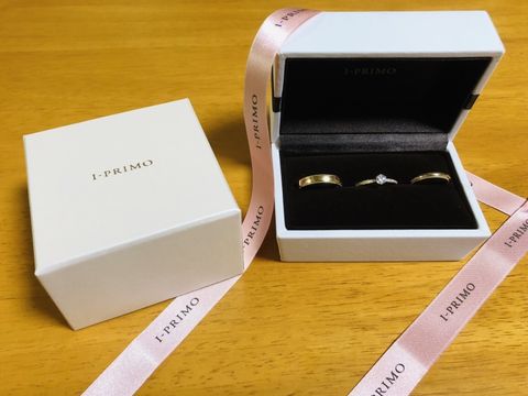【アイプリモ(I-PRIMO)の口コミ】 店内で初めて見た指輪であり、彼女の一目惚れでした。ダイヤモンドの輝き…