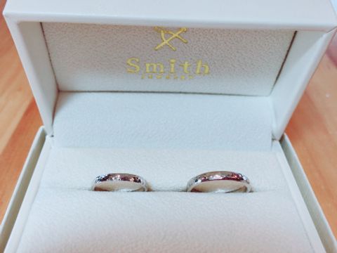 【Smith(工房スミス)の口コミ】 ショップに並んでいるものではなく、2人だけの特別な結婚指輪にしたくて、…