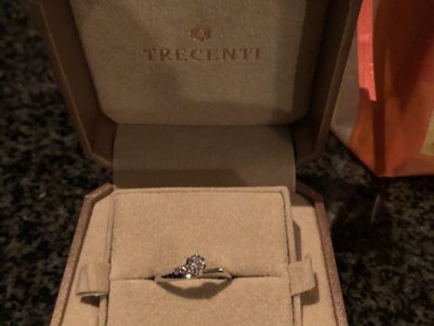 【TRECENTI(トレセンテ)の口コミ】 昔から気になっていたお店で、花の形をした指輪が可愛くて、将来付けてみ…