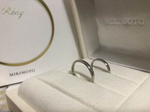 【MIKIMOTO(ミキモト)の口コミ】 飾りも少なくシンプルなリングですが、ミル打ちがおしゃれだったのでこの…