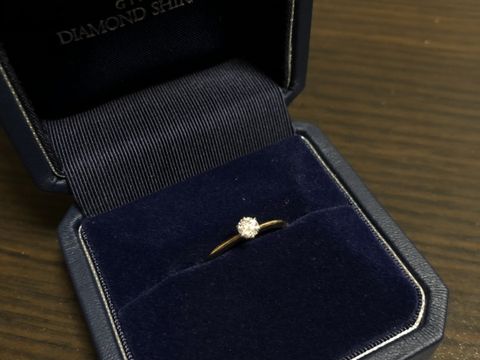【銀座ダイヤモンドシライシの口コミ】 ゴールドの指輪でも、派手すぎず、シンプルな可愛さがあったところがとて…