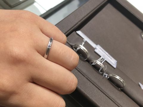 【アイプリモ(I-PRIMO)の口コミ】 プラチナ950でも、鍛造リングなので、強度のある指輪なので、歪みなどには…