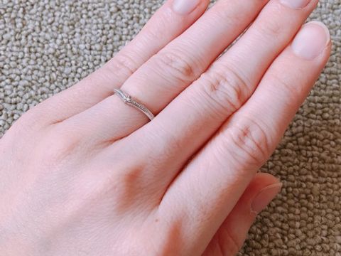 【ケイウノ ブライダル(K.UNO BRIDAL)の口コミ】 結婚指輪はミル打ちが施されたものを購入したいという希望かもともとあり…