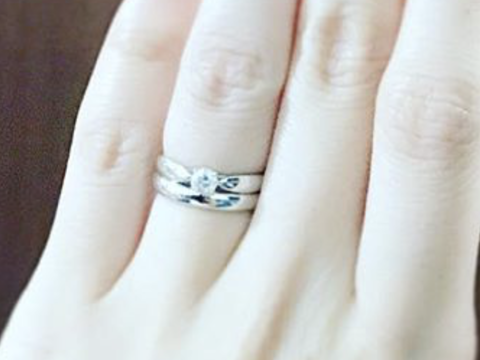 【ティファニー(Tiffany & Co.)の口コミ】 デザインがかわいく、セッティングのようにダイヤが飛び出していないので…