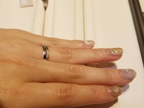 【ROCCA(ロッカ)の口コミ】 もともと違うデザインで探していましたが、プラチナとゴールドの配色は決…