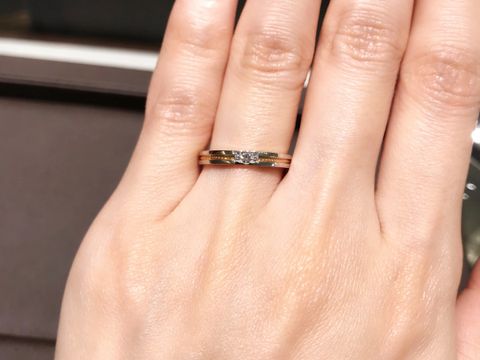 【アイプリモ(I-PRIMO)の口コミ】 コンビは考えていなかったのですが、こちらのデザインは間にハートがずら…