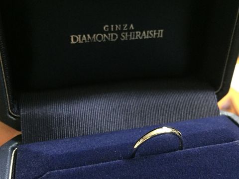 【銀座ダイヤモンドシライシの口コミ】 飽きのこないシンプルなリングが理想で、価格もおさえたものを探していた…