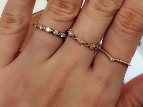 【STAR JEWELRY(スタージュエリー)の口コミ】 最初スタージュエリーを訪問したきっかけの指輪です。画像では少しわかり…