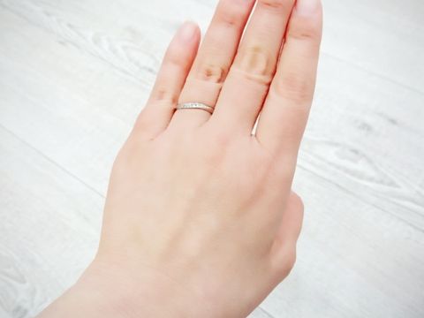 【アイプリモ(I-PRIMO)の口コミ】 毎日つける結婚指輪。太い指でもすっきり見える形を探してました。やはり…