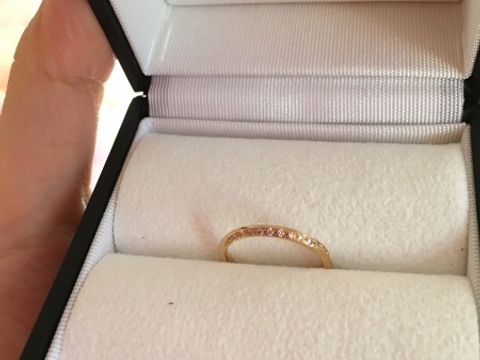 【Galopine & Galopin(ガロピーネガロパン)の口コミ】 婚約指輪がイエローゴールドのものにした為、結婚指輪も合わせたイエロー…